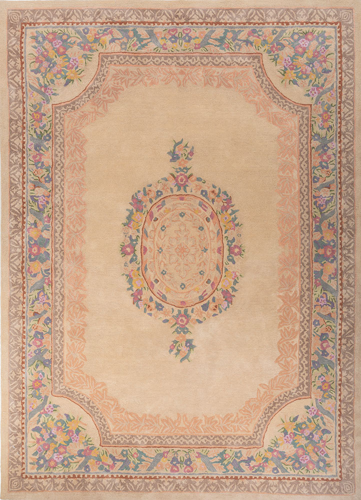 kora ivory viscose hand tufted Rug - HeadShot