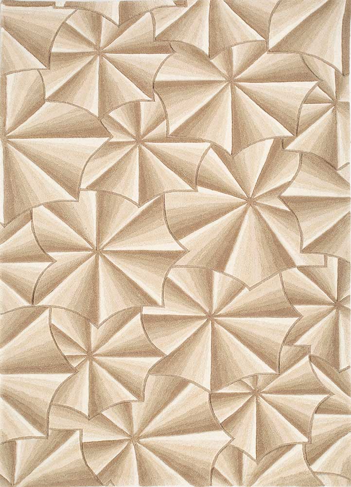pathways gold wool hand tufted Rug - HeadShot