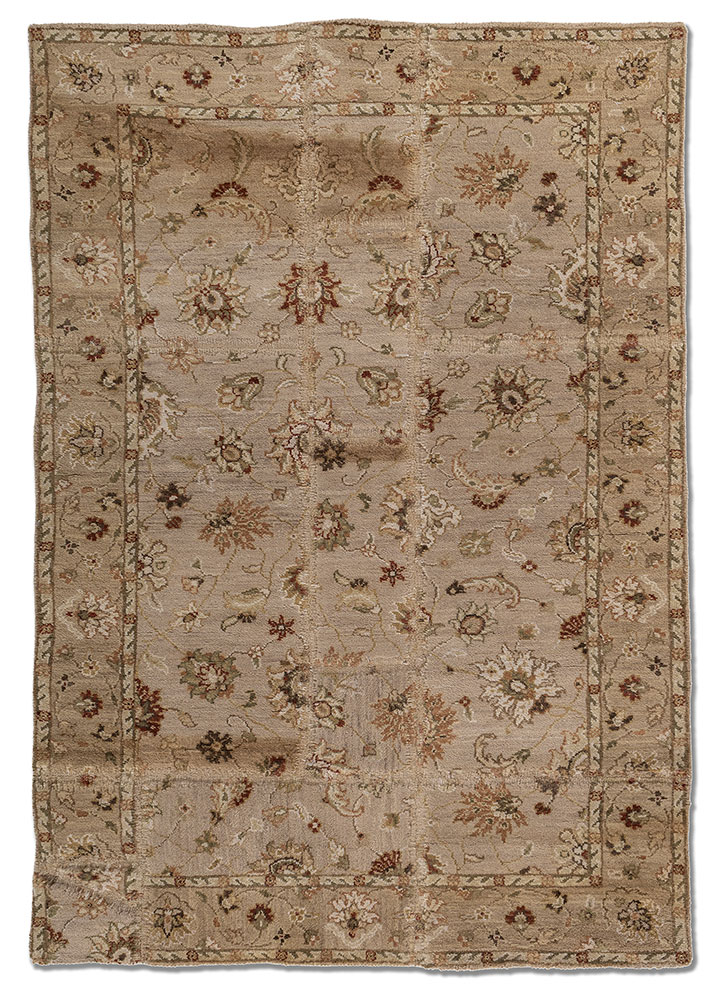 provenance ivory wool hand knotted Rug - HeadShot