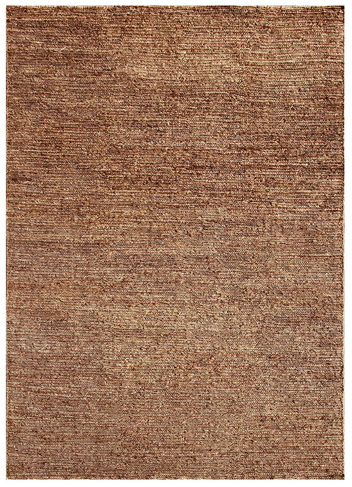 hula beige and brown jute and hemp hand knotted Rug - HeadShot