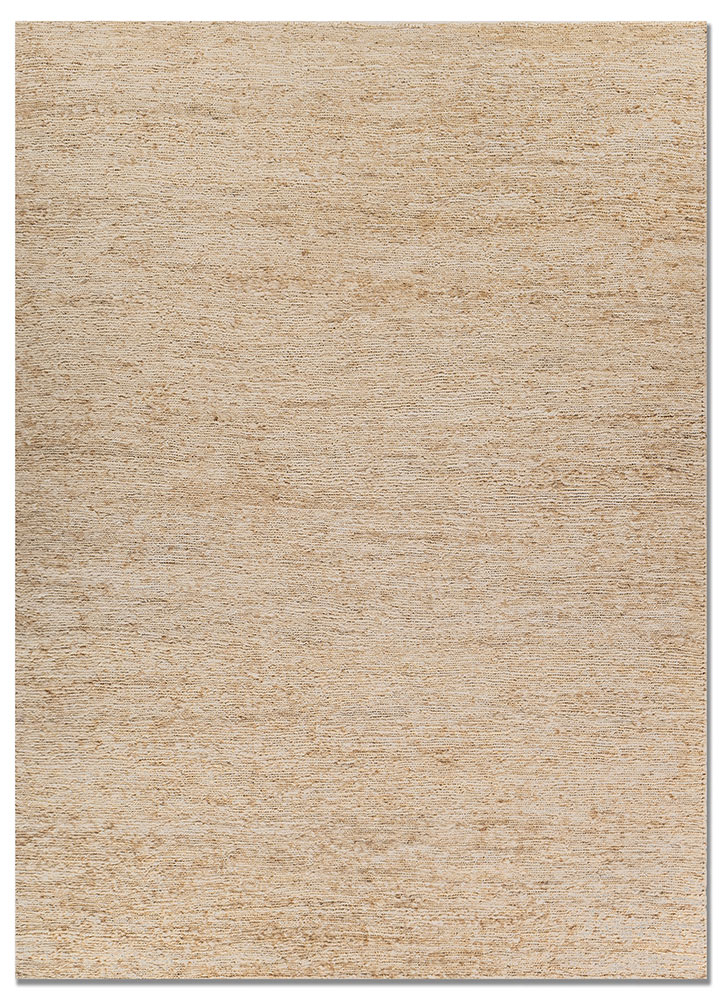hula beige and brown jute and hemp hand knotted Rug - HeadShot