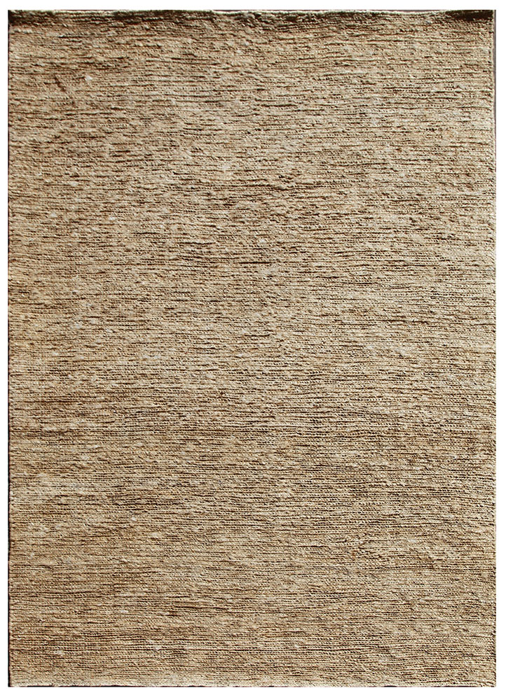 hula beige and brown jute and hemp hand knotted Rug - HeadShot