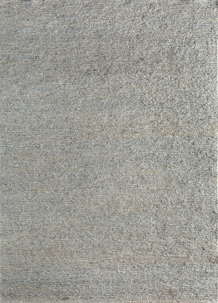 hula blue jute and hemp hand knotted Rug - HeadShot