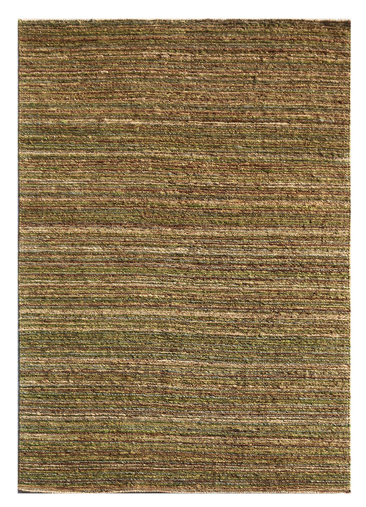 hula green jute and hemp hand knotted Rug - HeadShot