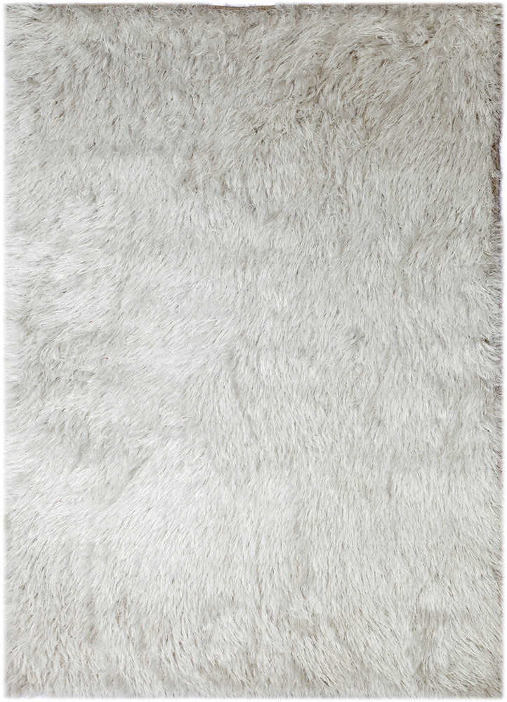 basis ivory polyester shag Rug - HeadShot