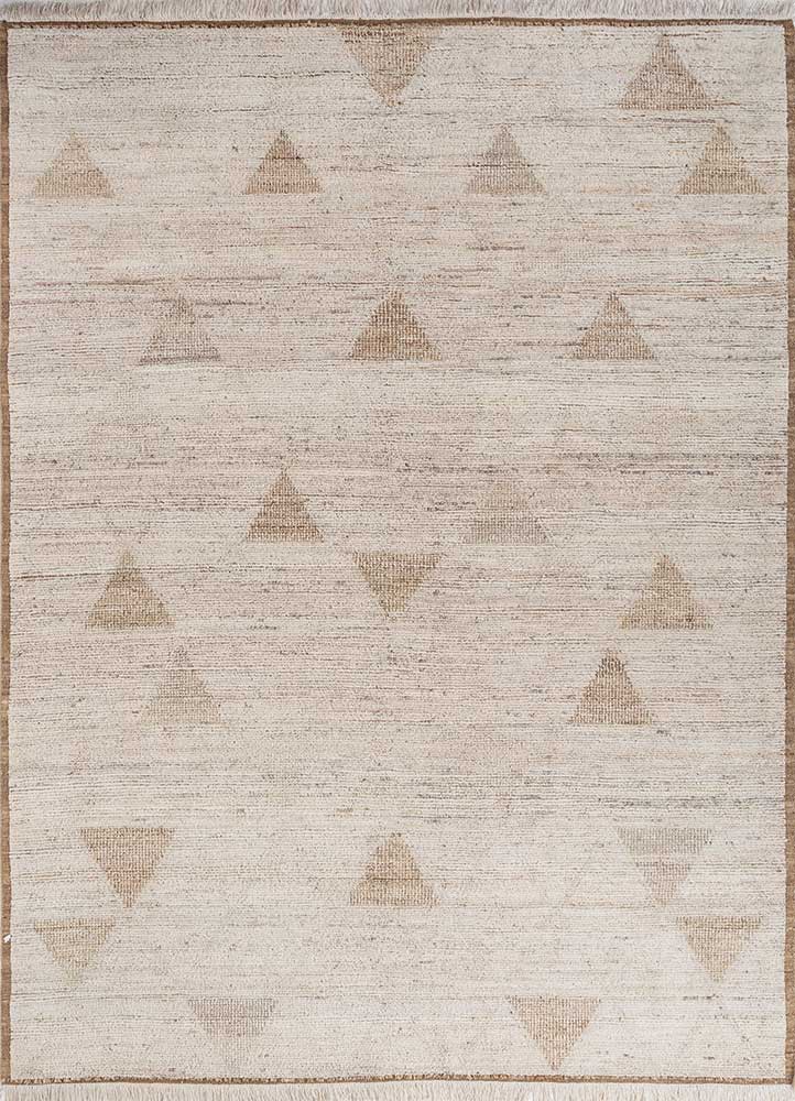 manifest ivory afghan wool hand knotted Rug - HeadShot
