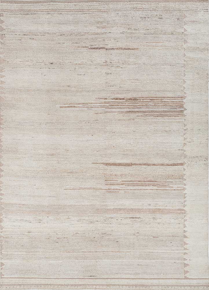 manifest ivory afghan wool hand knotted Rug - HeadShot
