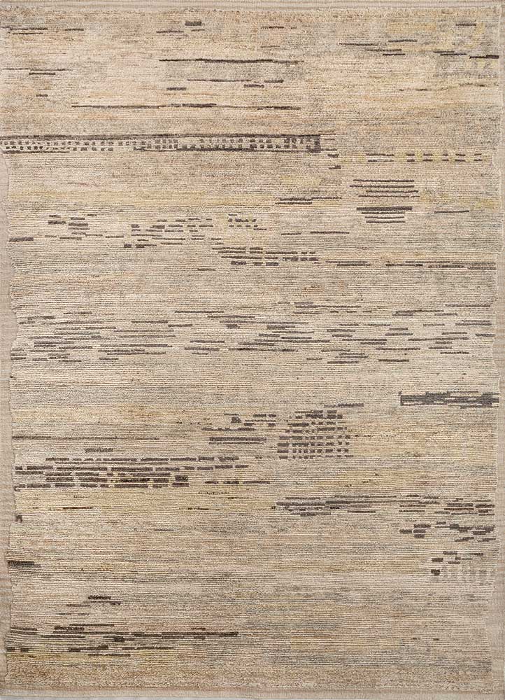 blythe grey and black afghan wool hand knotted Rug - HeadShot