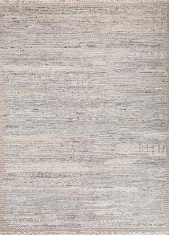 blythe grey and black afghan wool hand knotted Rug - HeadShot