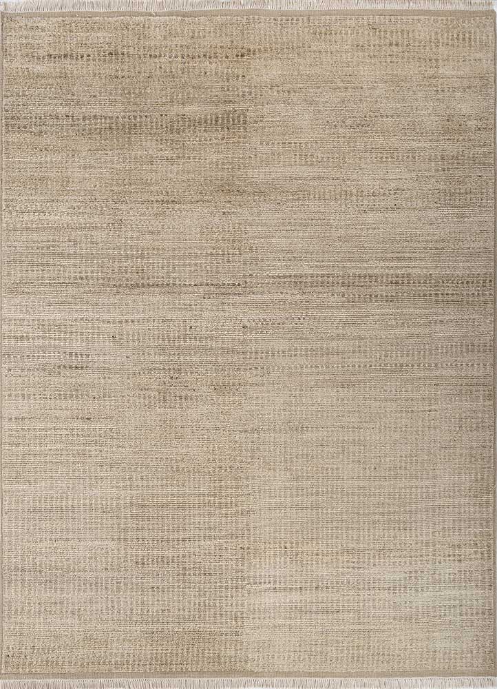 manifest gold afghan wool hand knotted Rug - HeadShot