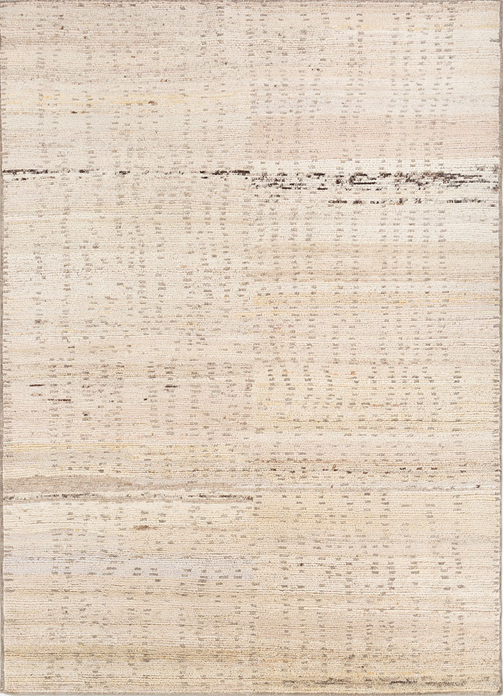manifest ivory afghan wool hand knotted Rug - HeadShot