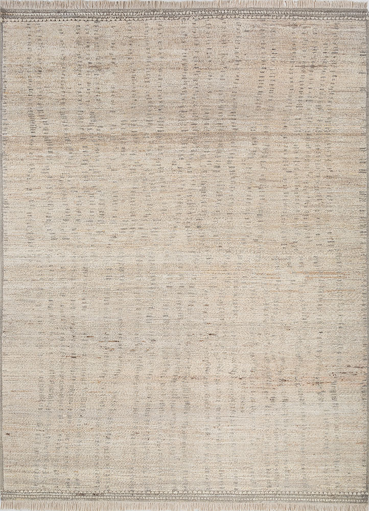 manifest ivory afghan wool hand knotted Rug - HeadShot