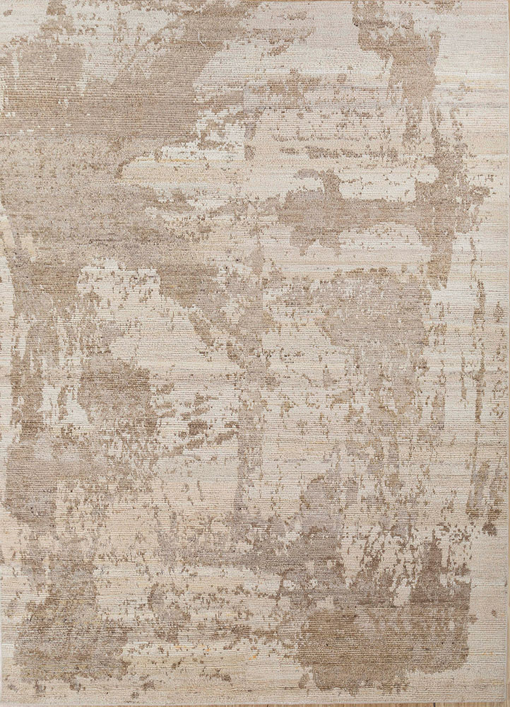 uvenuti ivory afghan wool hand knotted Rug - HeadShot