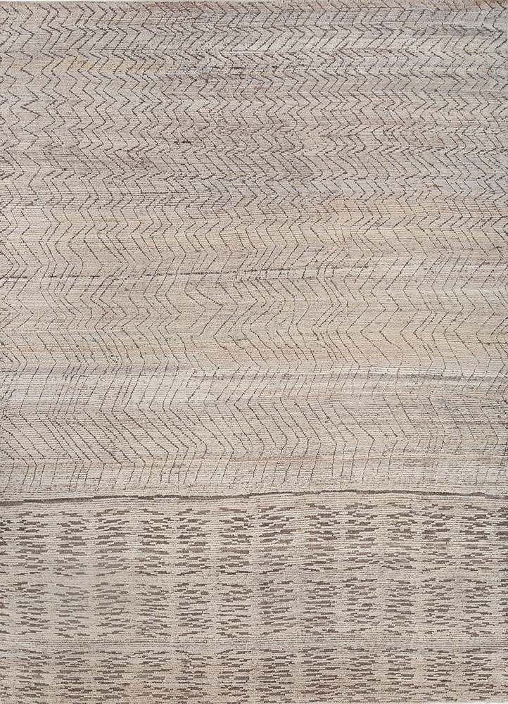 manifest ivory afghan wool hand knotted Rug - HeadShot