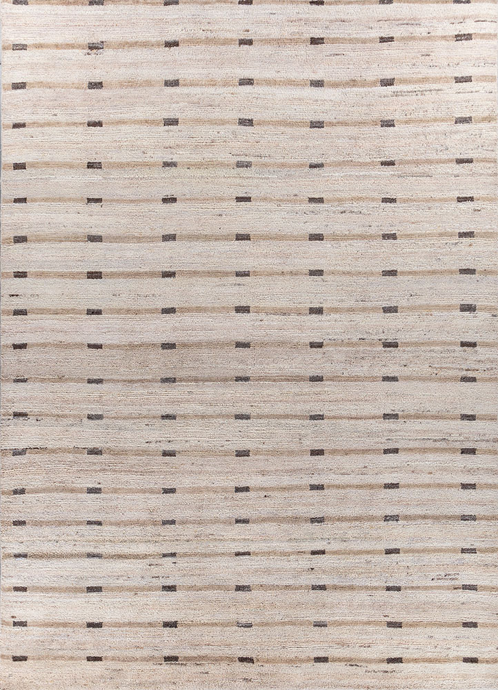 manifest ivory afghan wool hand knotted Rug - HeadShot