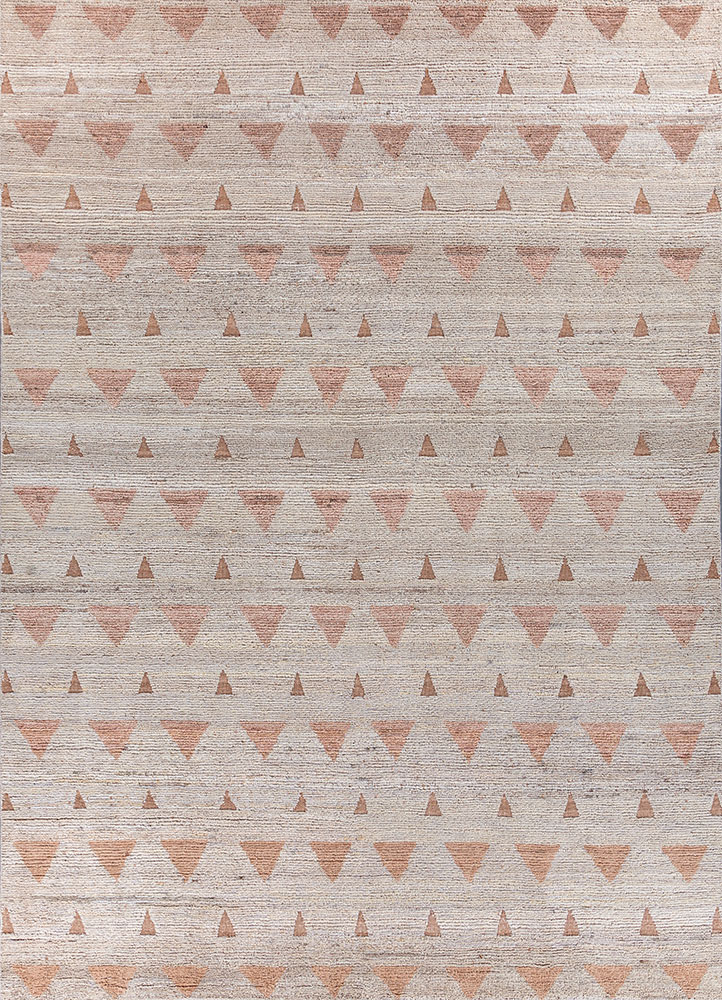 manifest ivory afghan wool hand knotted Rug - HeadShot