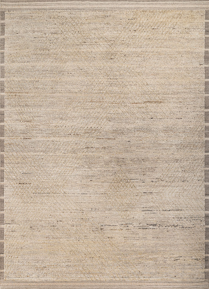 manifest ivory afghan wool hand knotted Rug - HeadShot