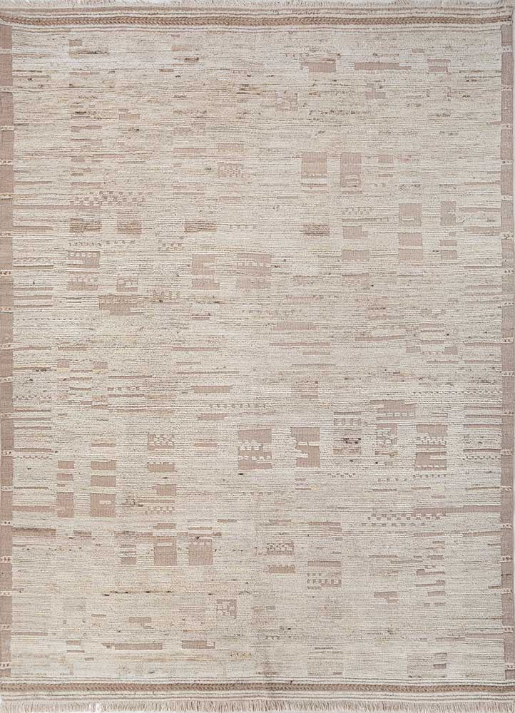 manifest ivory afghan wool hand knotted Rug - HeadShot