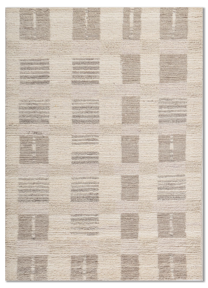 manifest ivory wool hand knotted Rug - HeadShot