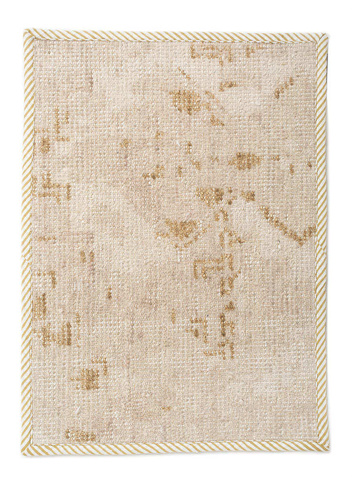 table mats grey and black wool hand knotted Accessorie - HeadShot