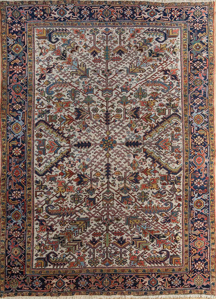 aalam multi wool hand knotted Rug - HeadShot