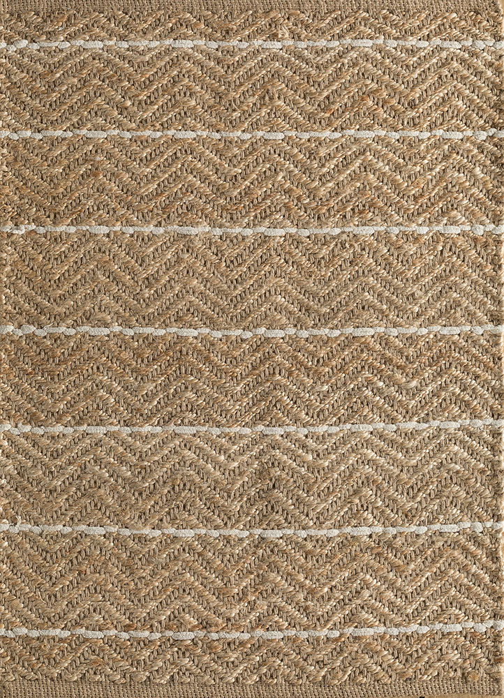 indusbar beige and brown jute and hemp flat weaves Rug - HeadShot