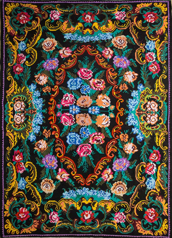 nuray multi wool hand knotted Rug - HeadShot