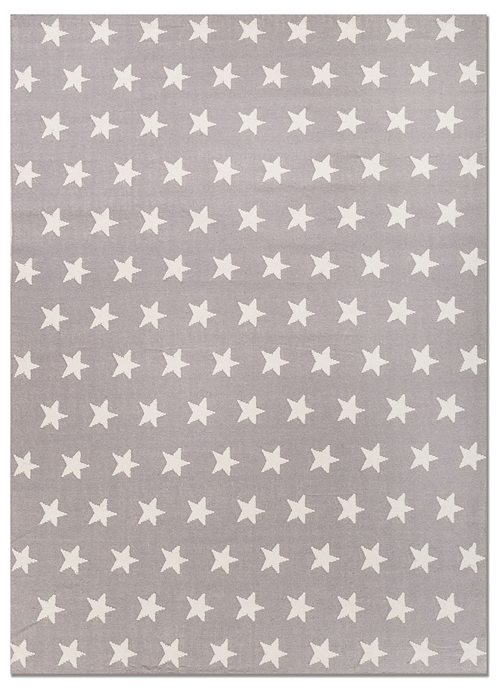 indusbar grey and black wool flat weaves Rug - HeadShot