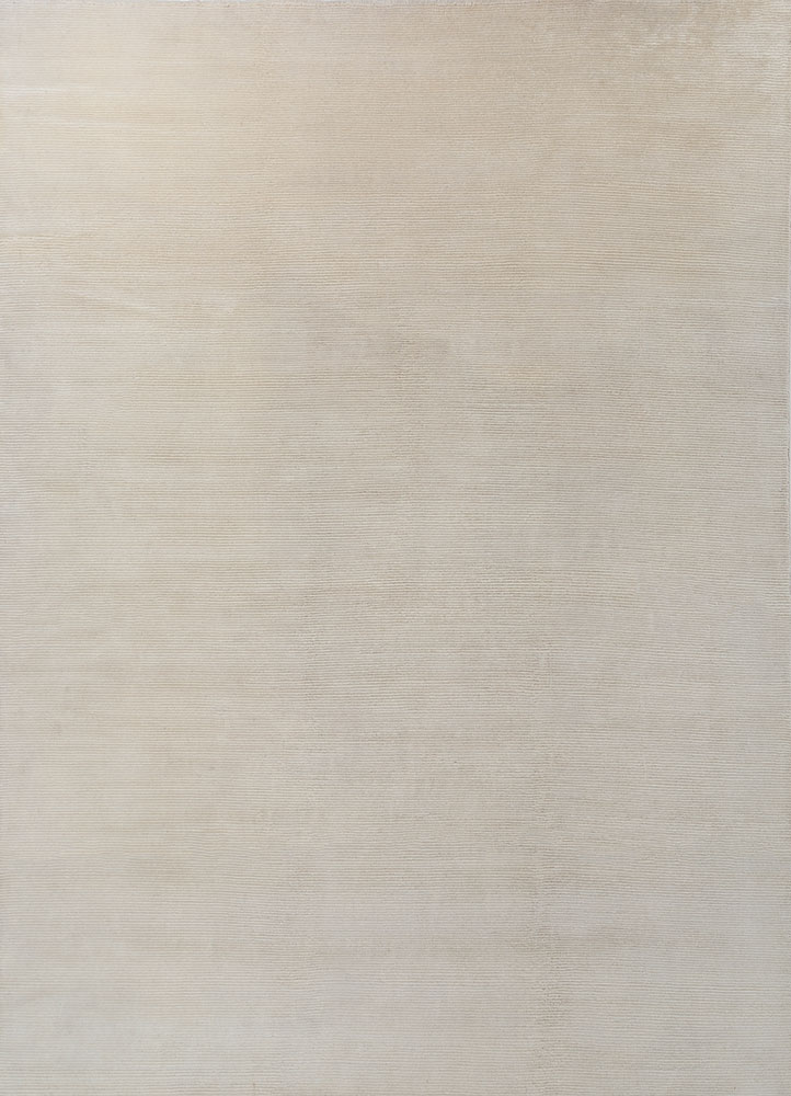 azalea ivory wool hand knotted Rug - HeadShot