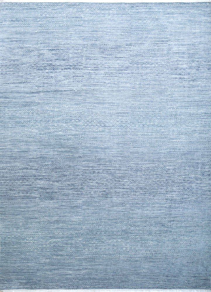 kairos grey and black wool hand knotted Rug - HeadShot
