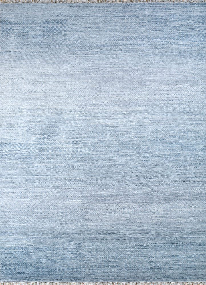 kairos grey and black wool hand knotted Rug - HeadShot