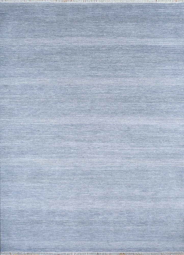 kairos grey and black wool hand knotted Rug - HeadShot