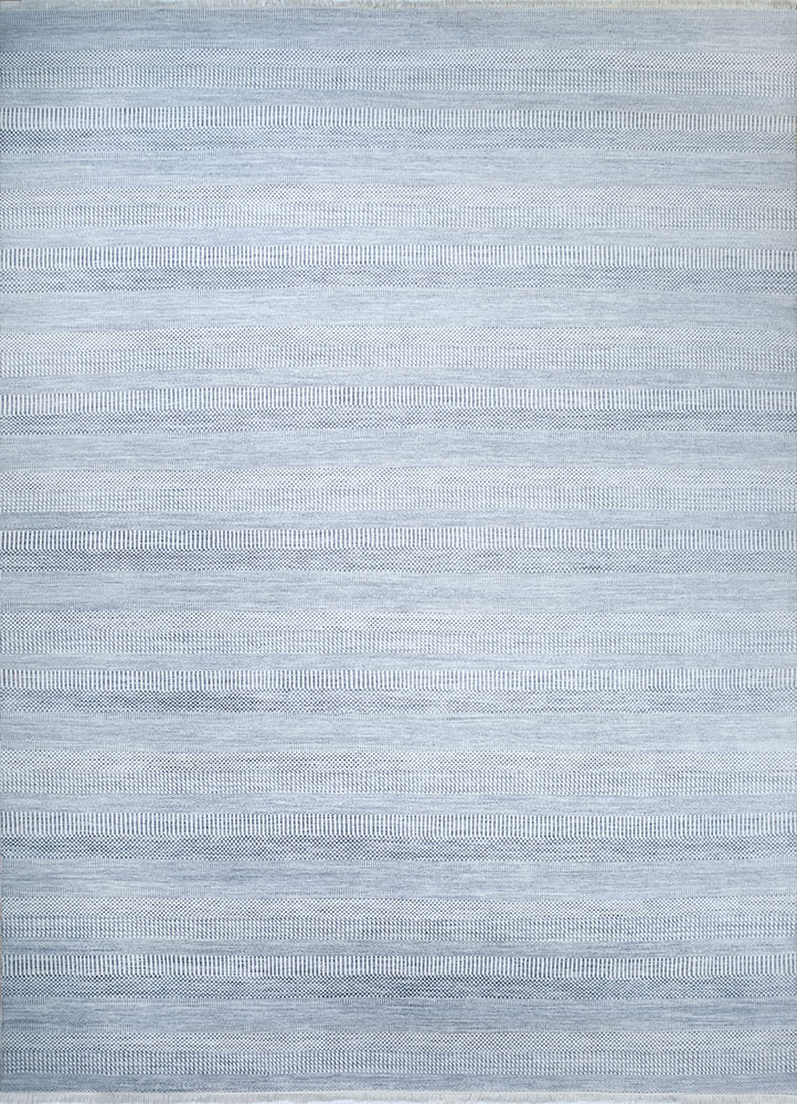 kairos grey and black wool hand knotted Rug - HeadShot