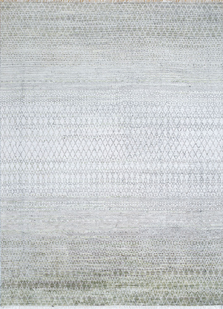 kairos grey and black wool hand knotted Rug - HeadShot