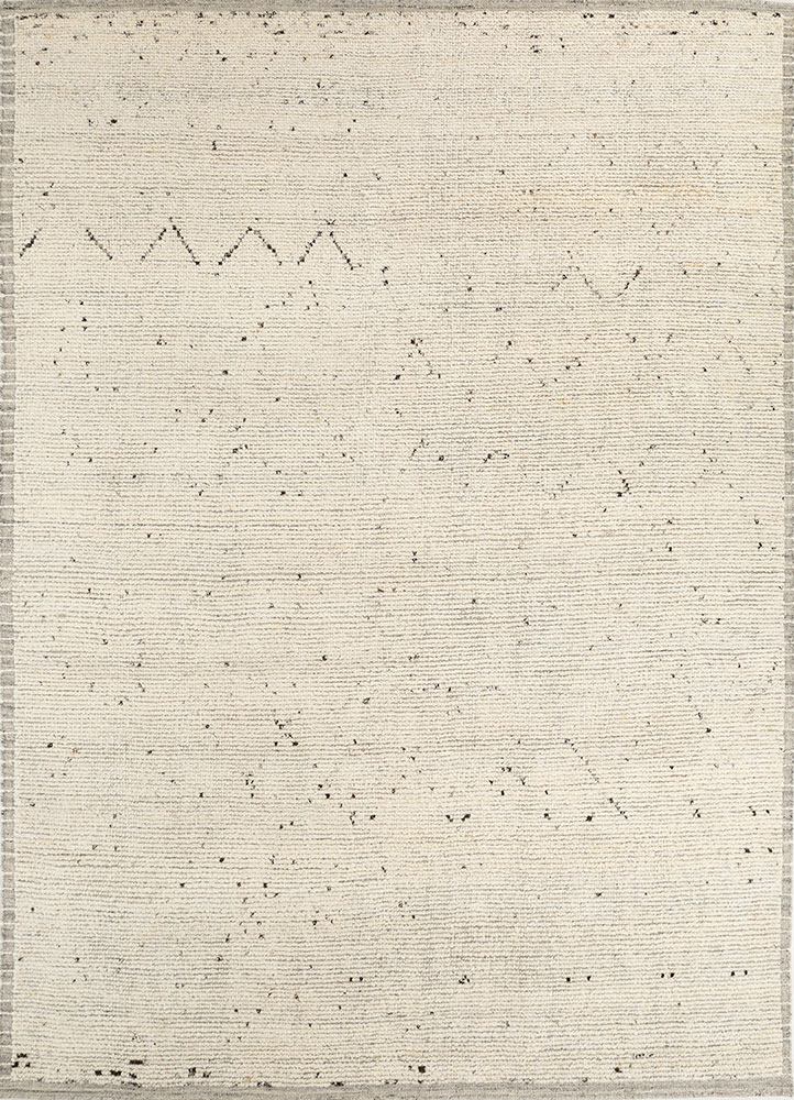 manifest ivory wool hand knotted Rug - HeadShot
