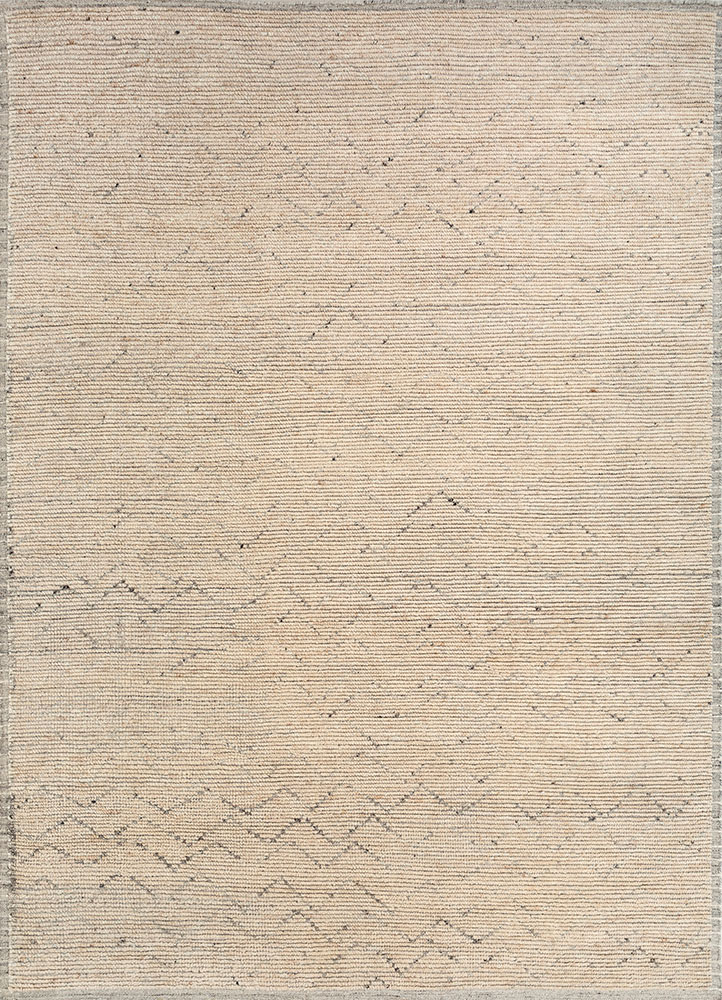 manifest beige and brown wool hand knotted Rug - HeadShot