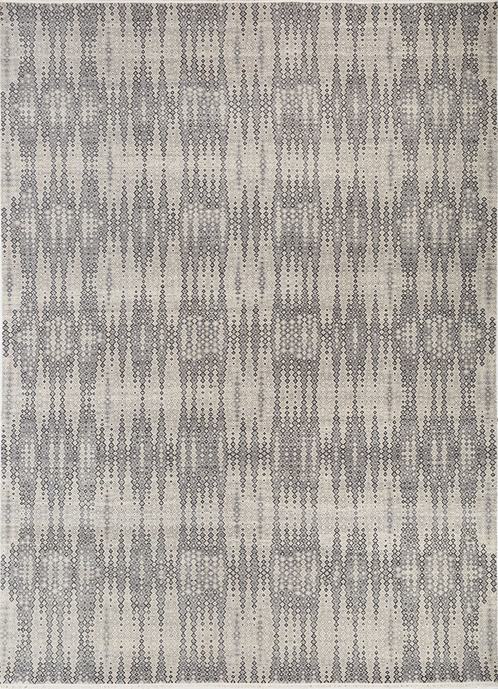 kairos blue wool hand knotted Rug - HeadShot
