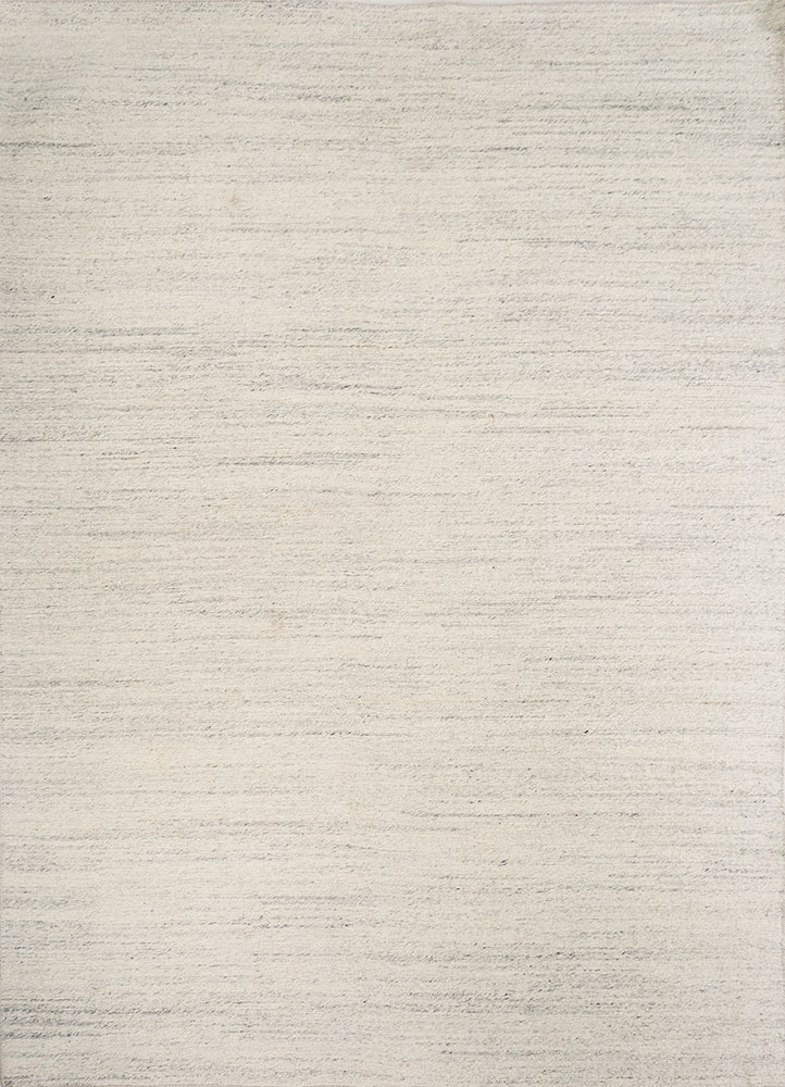 aprezo grey and black wool hand knotted Rug - HeadShot
