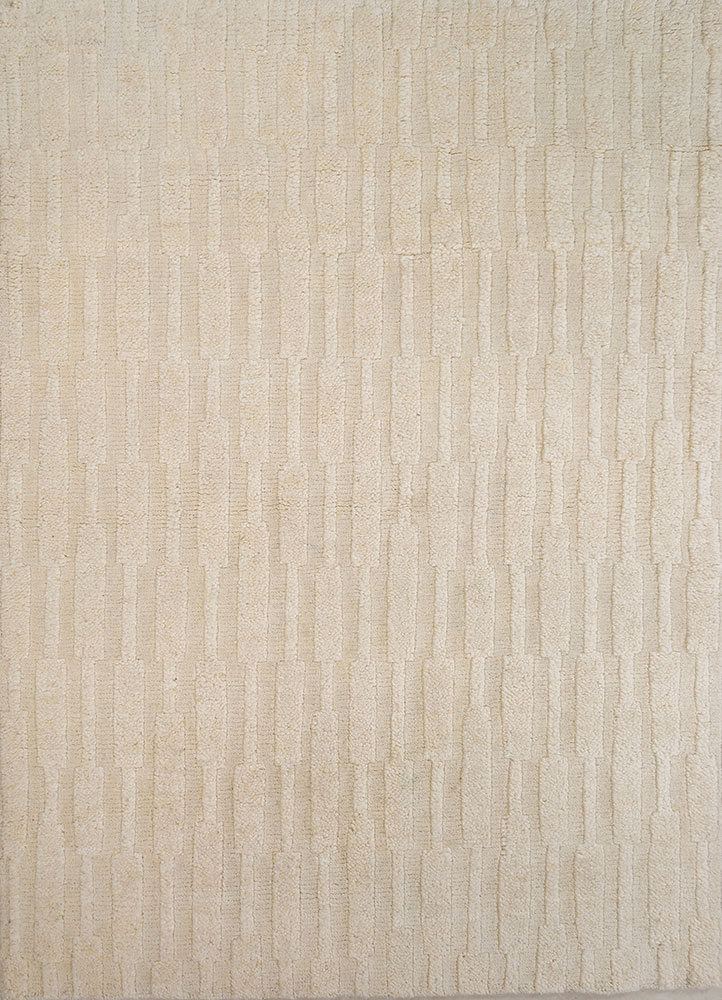 manifest ivory wool hand knotted Rug - HeadShot