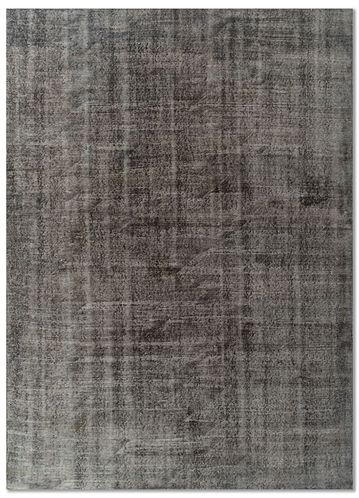 vintage red and orange wool hand knotted Rug - HeadShot