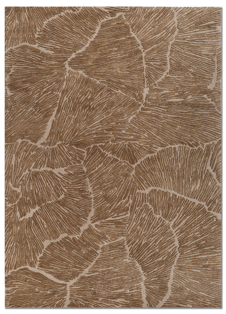 aprezo ivory wool and viscose hand tufted Rug - HeadShot