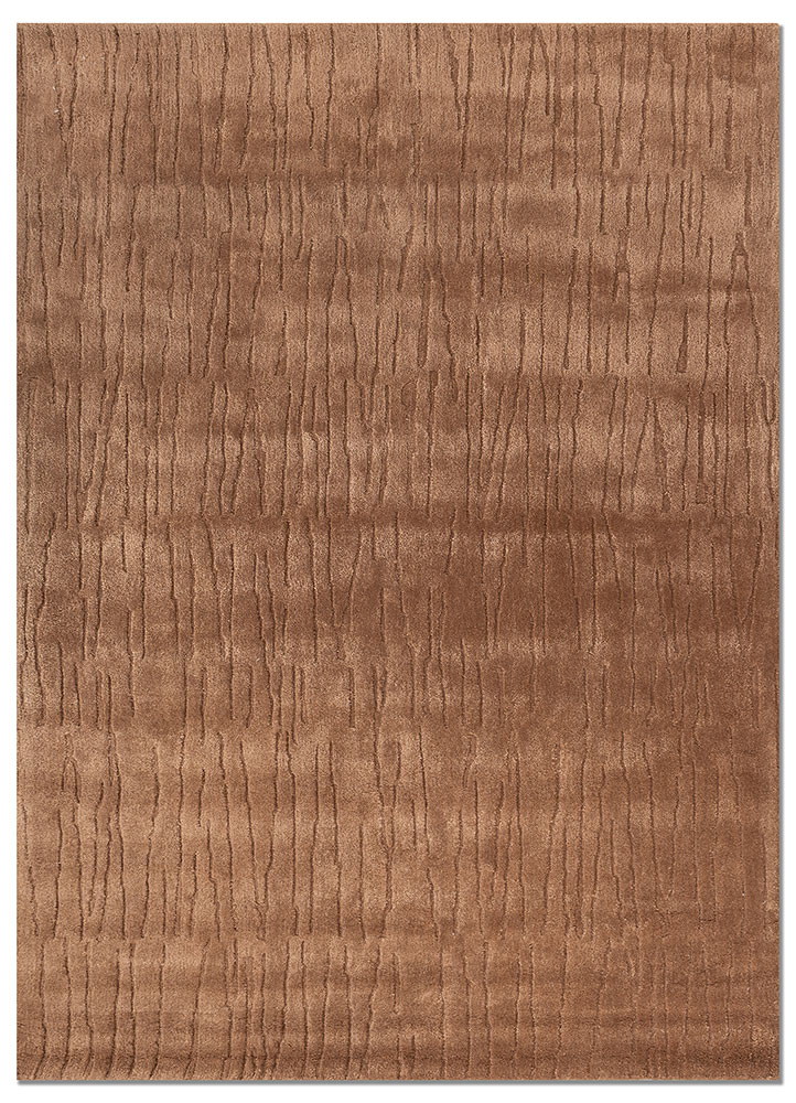aprezo red and orange wool and viscose hand tufted Rug - HeadShot
