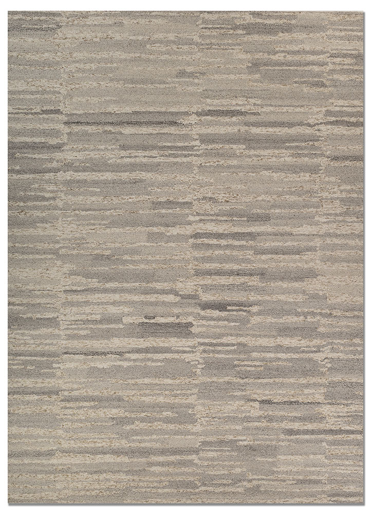 pathways beige and brown wool hand tufted Rug - HeadShot