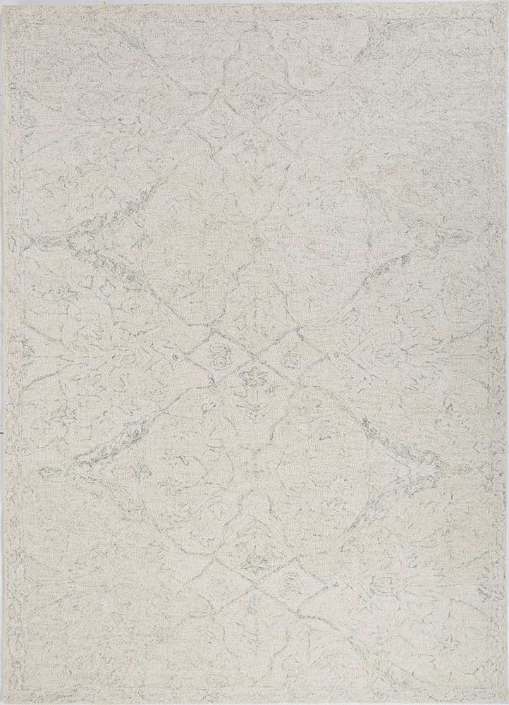 imara ivory wool hand tufted Rug - HeadShot