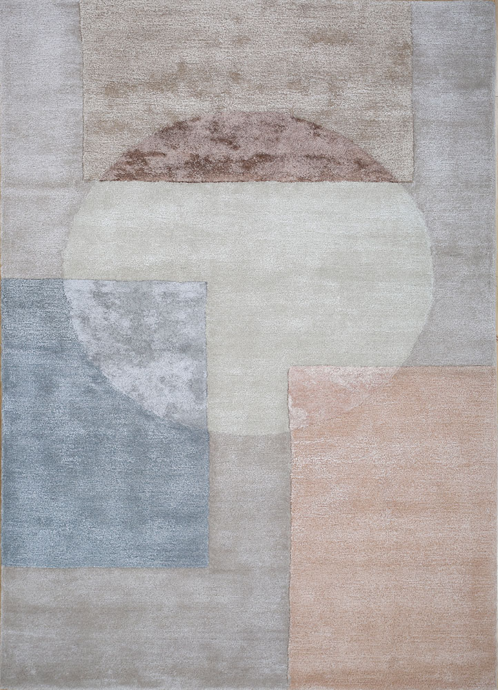 confetti ivory wool and viscose hand tufted Rug - HeadShot