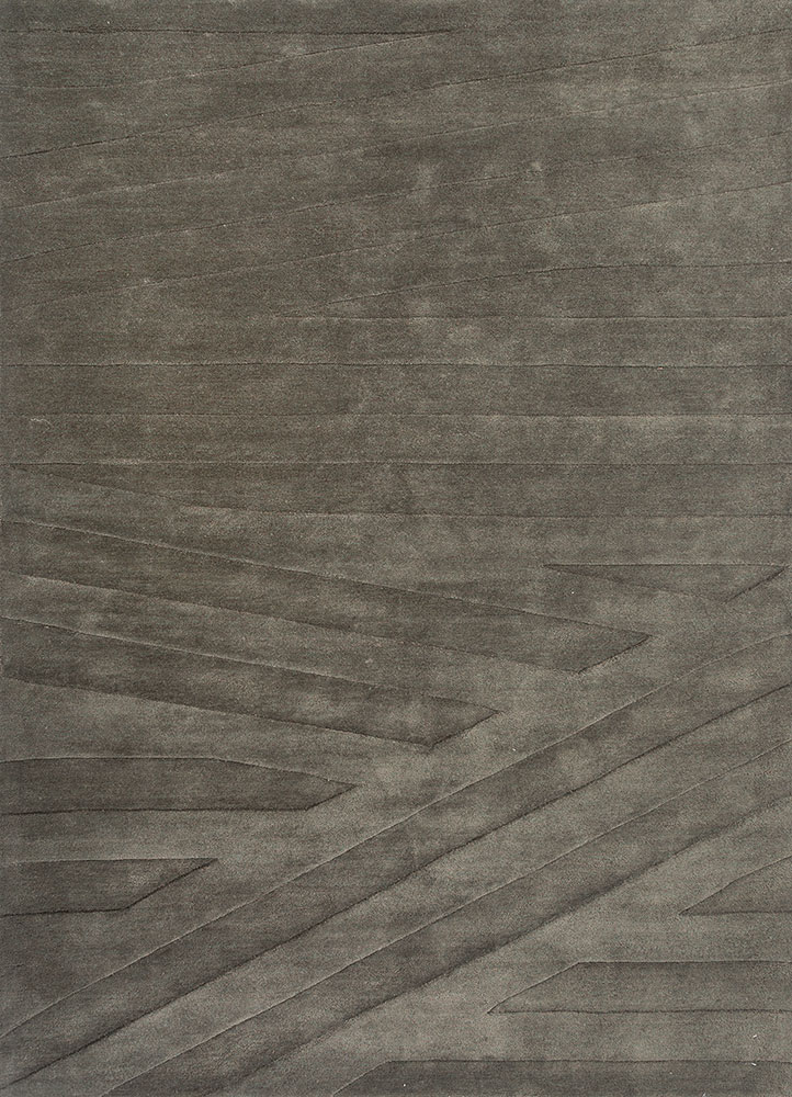 caliedo blue wool and viscose hand tufted Rug - HeadShot