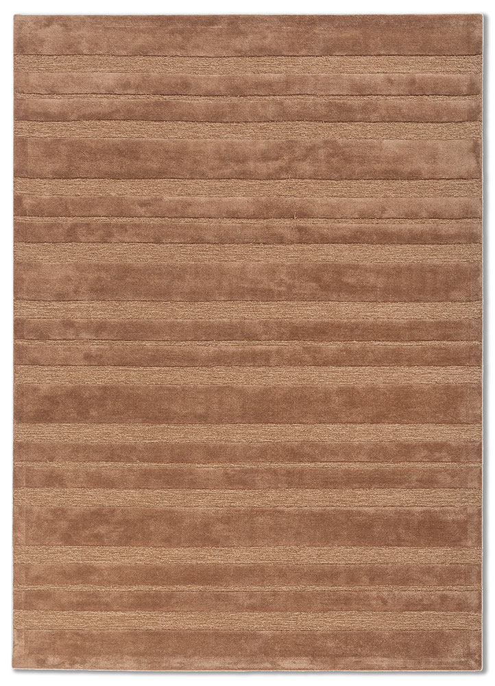 cera red and orange wool and viscose hand tufted Rug - HeadShot