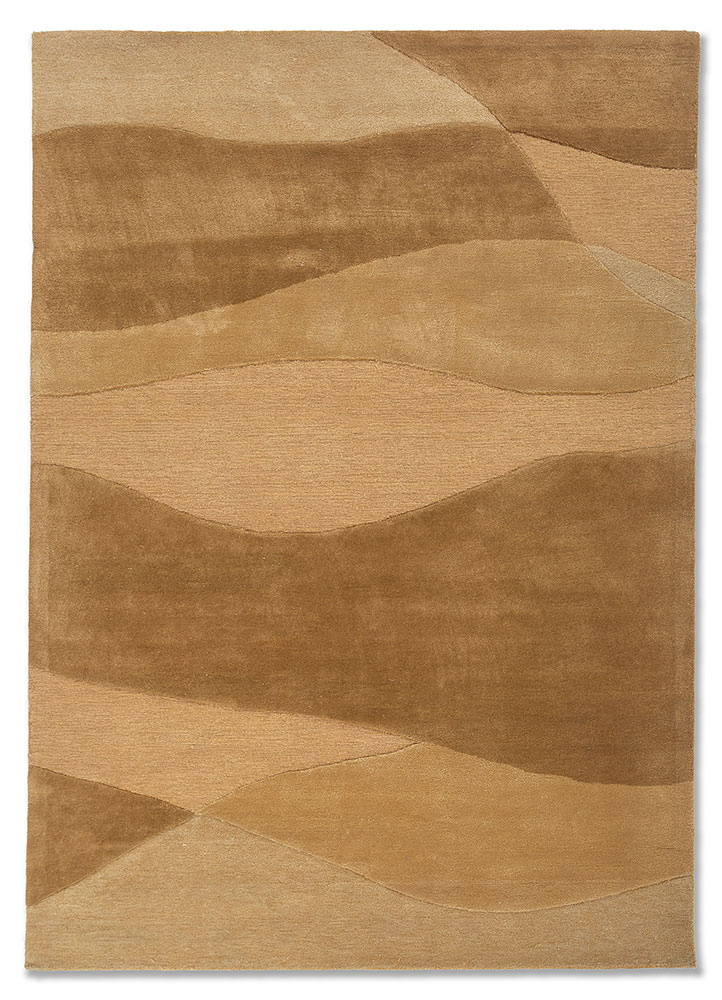 cera gold wool and viscose hand tufted Rug - HeadShot