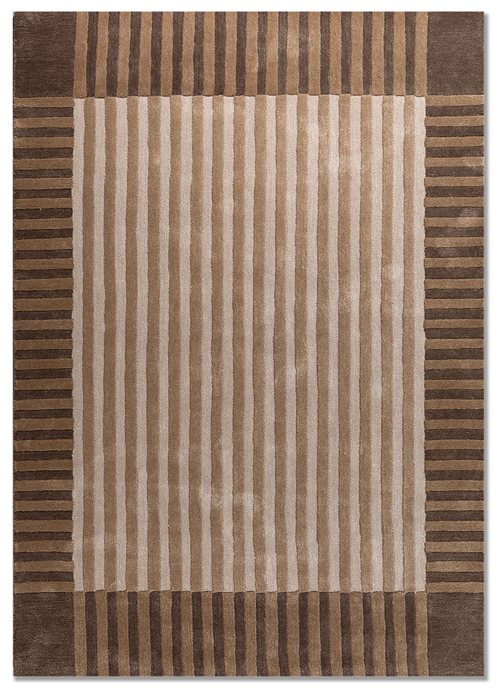 caliedo ivory wool and viscose hand tufted Rug - HeadShot
