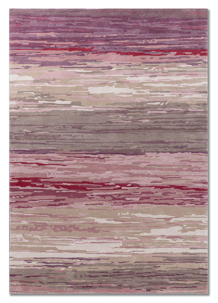 genesis beige and brown wool and viscose hand tufted Rug - HeadShot